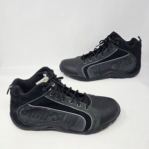 Simpson DNA Racing Shoes SFI 3.3/5 Black Suede Leather Driving Boots Mens 11